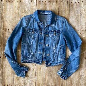 American Eagle Crop Jean Jacket